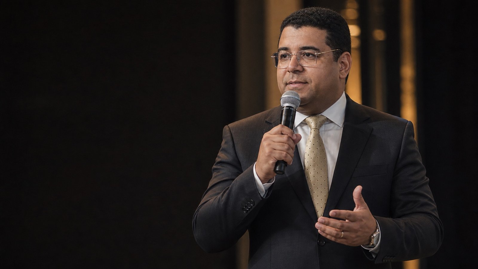 Pr. Jonatas Lins conduzindo uma mentoria de liderança